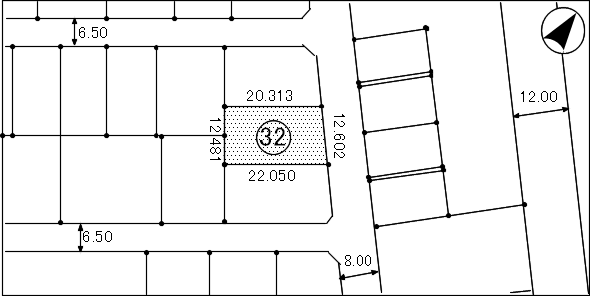 宮前町4丁目(32)の地積図