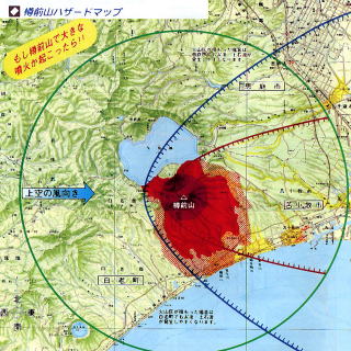 樽前山火山ハザードマップ