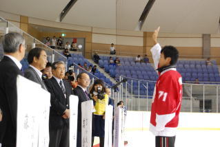  選手宣誓北海道清水藤原主将