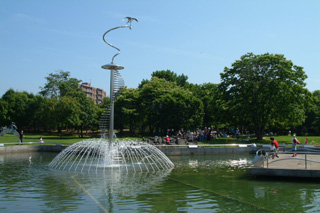 文化公園にある噴水の写真