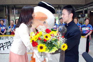 花束贈呈